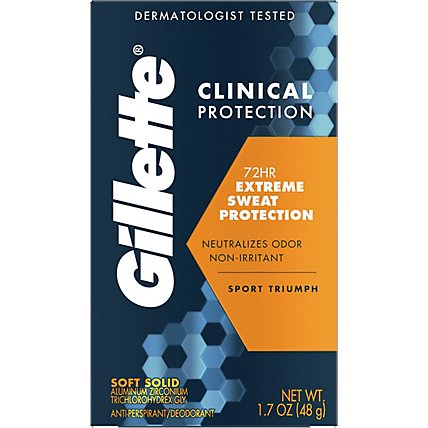 Gillette Clinical Antiperspirant Clean Scent - 1.7 OZ - Image 2