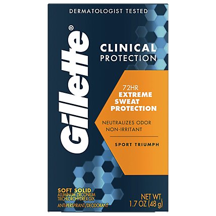 Gillette Clinical Antiperspirant Clean Scent - 1.7 OZ - Image 1