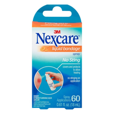 3M Nexcare No Sting Liquid Bandage Spray - .61 OZ - Image 3