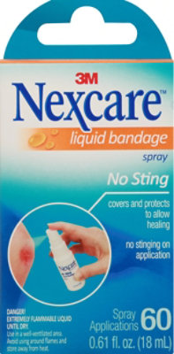 3M Nexcare No Sting Liquid Bandage Spray - .61 OZ - Image 2
