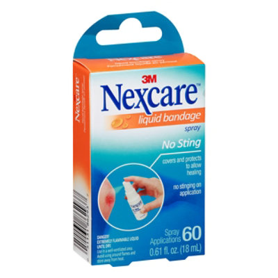 3M Nexcare No Sting Liquid Bandage Spray - .61 OZ - Image 1