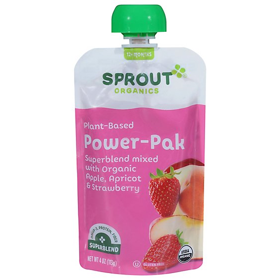 Sprout Apple Apricot Strawberry Power Pack - 4 OZ