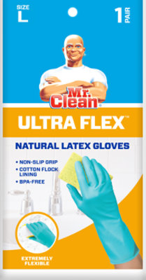 Mr Clean Large Latex Gloves - Each - Image 1