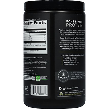 Ancient Nutrition Bone Broth Pure Protein - 15.7 Oz - Image 5