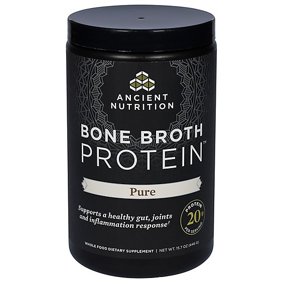 Ancient Nutrition Bone Broth Pure Protein - 15.7 Oz