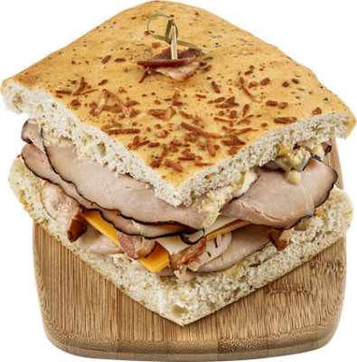 Haggen Focaccia Club Sandwich - Each - Image 1
