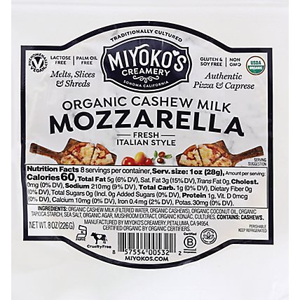 Miyokos Vegan Mozzarella - 8 OZ - Image 2