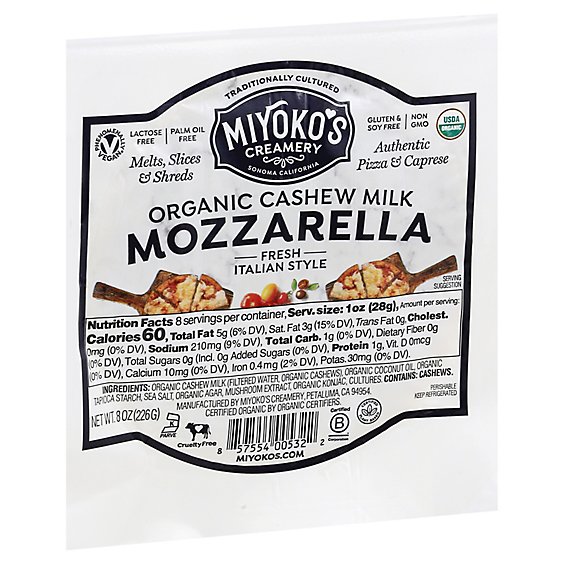 Miyokos Vegan Mozzarella - 8 OZ