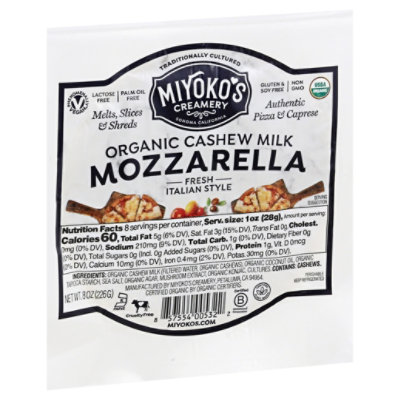 Miyokos Vegan Mozzarella - 8 OZ - kingsfoodmarkets
