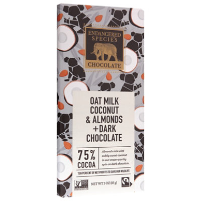 Endangered Species Oat Milk Coconut Almond Bar - 3 OZ - Image 1