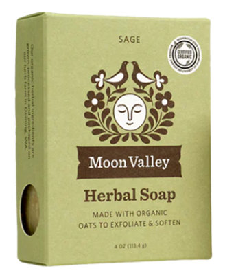 Moon Valley Oatmeal Sage Bar Soap - 4 OZ - Image 1