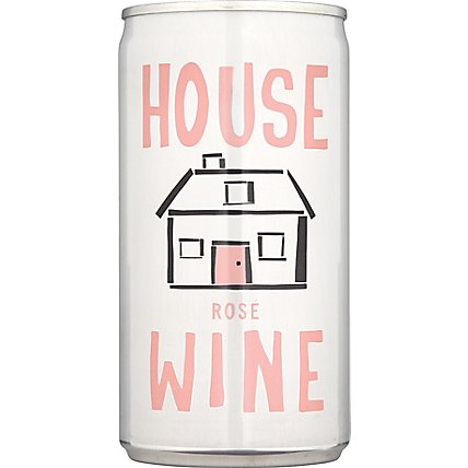 House Wine Rose Can Wine - 187 ML - Image 1