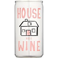 House Wine Rose Can Wine - 187 ML - Image 1