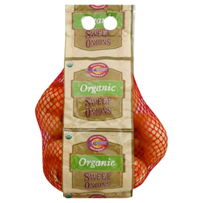 Onions Sweet 3lb Bag Organic - 3 LB - Image 1