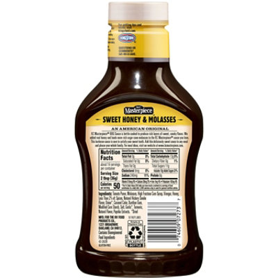 KC Masterpiece Sweet Honey And Molasses Barbecue Sauce - 18 Oz - Image 2