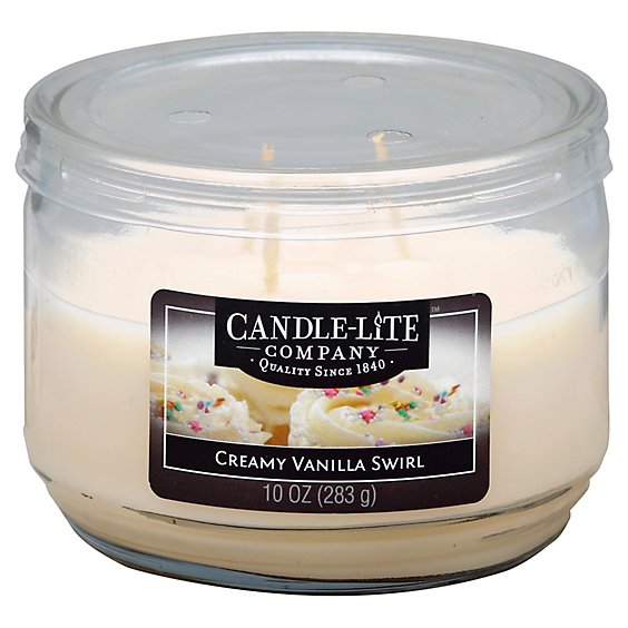Candle-Lite Wick Creamy Van Swirl 10 Oz - EA