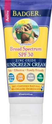 Badger Lavender Cream 30 Spf - 2.9 OZ - Image 2