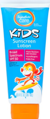 Signature Care Kids Sunscreen Lotion Spf 50 - 10.4 FZ - Image 2