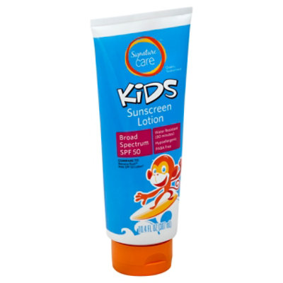 Signature Care Kids Sunscreen Lotion Spf 50 - 10.4 FZ - Image 1