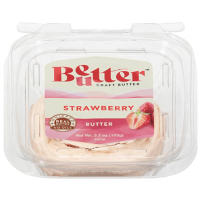 Fresh Churned Strawberry Honey Butter In A Clear Clamshell - 3.7 OZ - Image 3