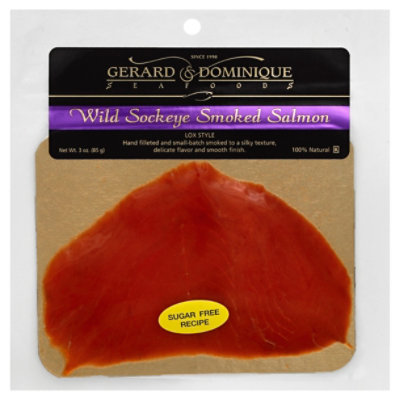 Gerard & Dominique Wild Sockeye Lox Sugar Free - 3 OZ - Image 1