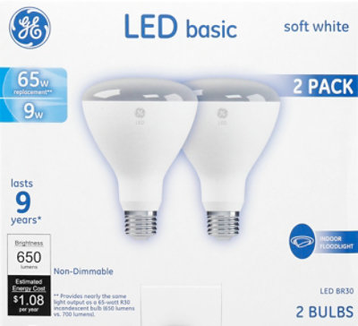 G.e.  65 Watt 10k Hour Led Bulb - 2 CT - Image 2