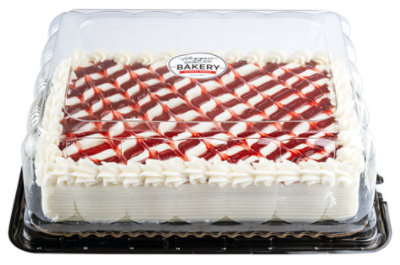 Cake White/raspberry 1/4sht - EA - Image 1