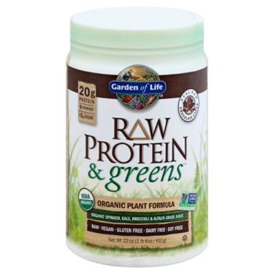 Garden Of Life Raw Protein Grn Chocolate - 22 OZ - Image 1