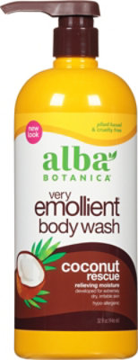 Alba Botanica Bath & Shower Gel Coconut Rescue - 32 Fl. Oz. - Image 2