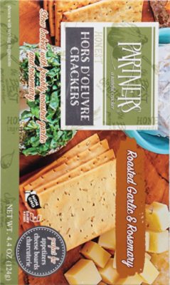 PARTNERS Hors Doeuvres Crackers Garlic Rosemary - 5 Oz - Image 6