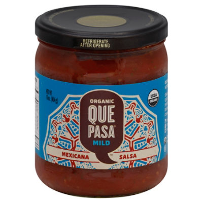 Que Pasa Organic Mild Salsa - 16 OZ - Image 1