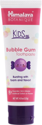 Himalaya Botanique Kids Toothpaste Bubble Gum - 4 OZ - Image 2