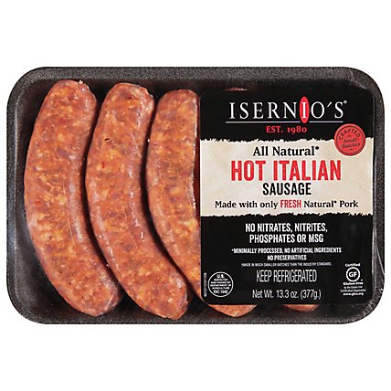 Isernios Pork Sausage Link Hot Italian - 13.3OZ - Image 3