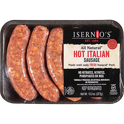 Isernios Pork Sausage Link Hot Italian - 13.3OZ - Image 2