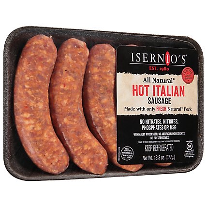 Isernios Pork Sausage Link Hot Italian - 13.3OZ - Image 1