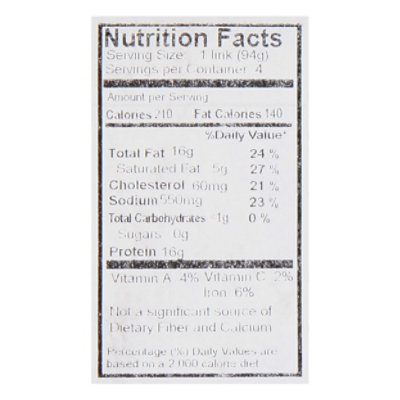 Isernios Pork Sausage Link Hot Italian - 13.3OZ - Image 4