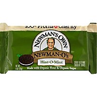 Newmans Own Cookie O Mint Cream Sandwich Cookie - 8 OZ - Image 2