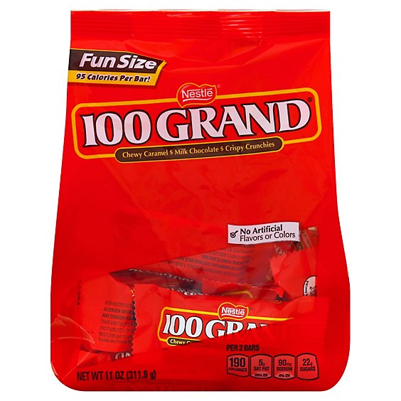 Nestle 100 Grand Chocolate Fun Size - 11 Oz