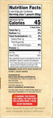 Santa Cruz Organic Cinnamon Apple Sauce Pouches - 4-3.2 Oz - Image 2