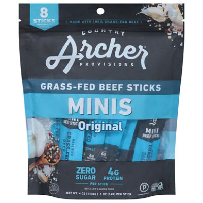 Country Archer Original Beef Mini Stick Bag 8 Count - 4 OZ - Image 2