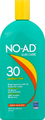 No Ad Sunscreen Lotion Spf 30 - 16 OZ - Image 1