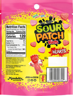 Sour Patch Kids Hearts Stand Up Bag - 10 Oz - Image 6