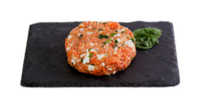 Haggen Feta Spinach Wild Sockeye Salmon Burger - .33 Lb. Each - Image 1