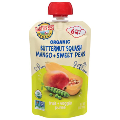 Earths Best Organic Squash/peas Stage 2 Baby Food - 3.5 OZ - Image 3