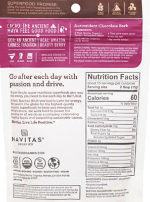 Navitas Cacao Plus Antioxidant Powder - 8 OZ - Image 6