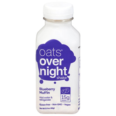 Blueberry Muffin Bottled Overnight Oats Shake 2.2 oz (Pack of 6)