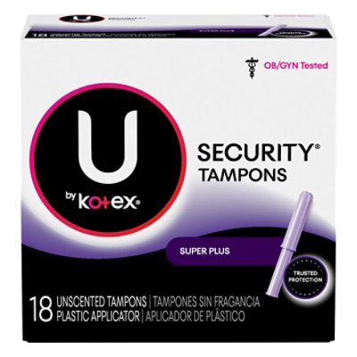 U By Kotex Security Tampons Super Plus - 18 CT - Image 3