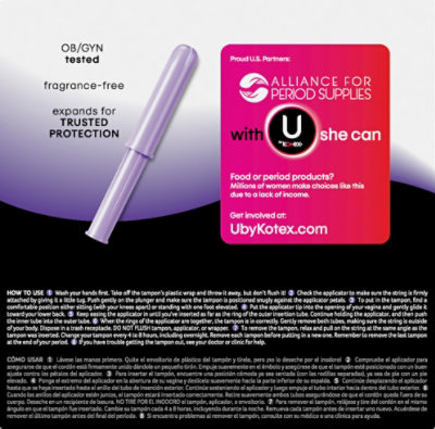 U By Kotex Security Tampons Super Plus - 18 CT - Image 4