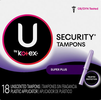 U By Kotex Security Tampons Super Plus - 18 CT - Image 2