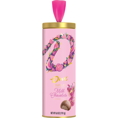 Mars Dove Tin Tube Milk Chocolate Truffle - 6 OZ - Image 1